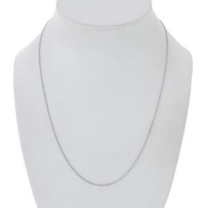 Vintage Ross Simons Sterling Silver 925 Cable Link Chain Necklace 18.25"